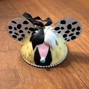 Disney EAR HAT Ornament - CRUELLA DE VIL of 101 DALMATIANS